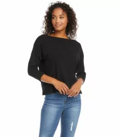 Karen Kane Boatneck Top 10 Karen Kane Boatneck Top -karen kane Sales Shop karenkane 2023 spring 1L05617 BLK 004