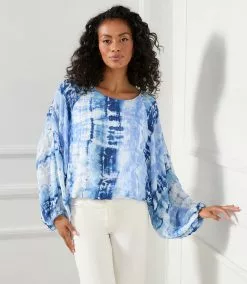 Karen Kane Lantern Sleeve Top -karen kane Sales Shop karenkane 2023 spring 1L06220 PRT 002