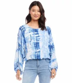 Karen Kane Petite Size Lantern Sleeve Top