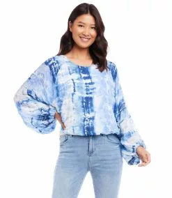 Karen Kane Petite Size Lantern Sleeve Top -karen kane Sales Shop karenkane 2023 spring 1L06220 PRT 006copy f9fd5181 8469 4656 b807 cb45ef24ef02