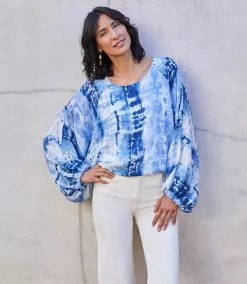 Karen Kane Lantern Sleeve Top -karen kane Sales Shop karenkane 2023 spring 1L06220 PRT 008