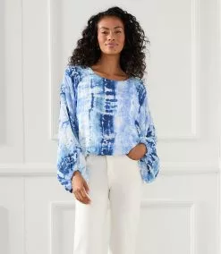 Karen Kane Lantern Sleeve Top -karen kane Sales Shop karenkane 2023 spring 1L06220 PRT 010