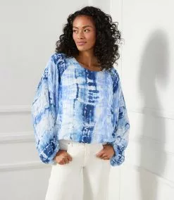 Karen Kane Lantern Sleeve Top -karen kane Sales Shop karenkane 2023 spring 1L06220 PRT 011