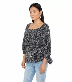 Karen Kane Square Neck Top -karen kane Sales Shop karenkane 2023 spring 1L11204 LEO 003
