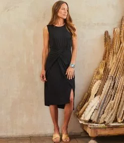 Karen Kane Asymmetric Drape Dress