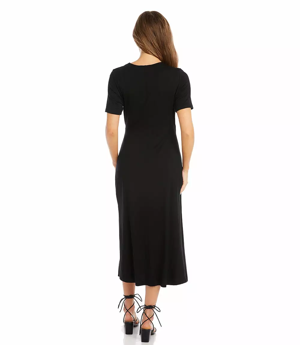 Karen Kane Petite Size Faux Wrap Midi Dress 4 Karen Kane Petite Size Faux Wrap Midi Dress - Image 2