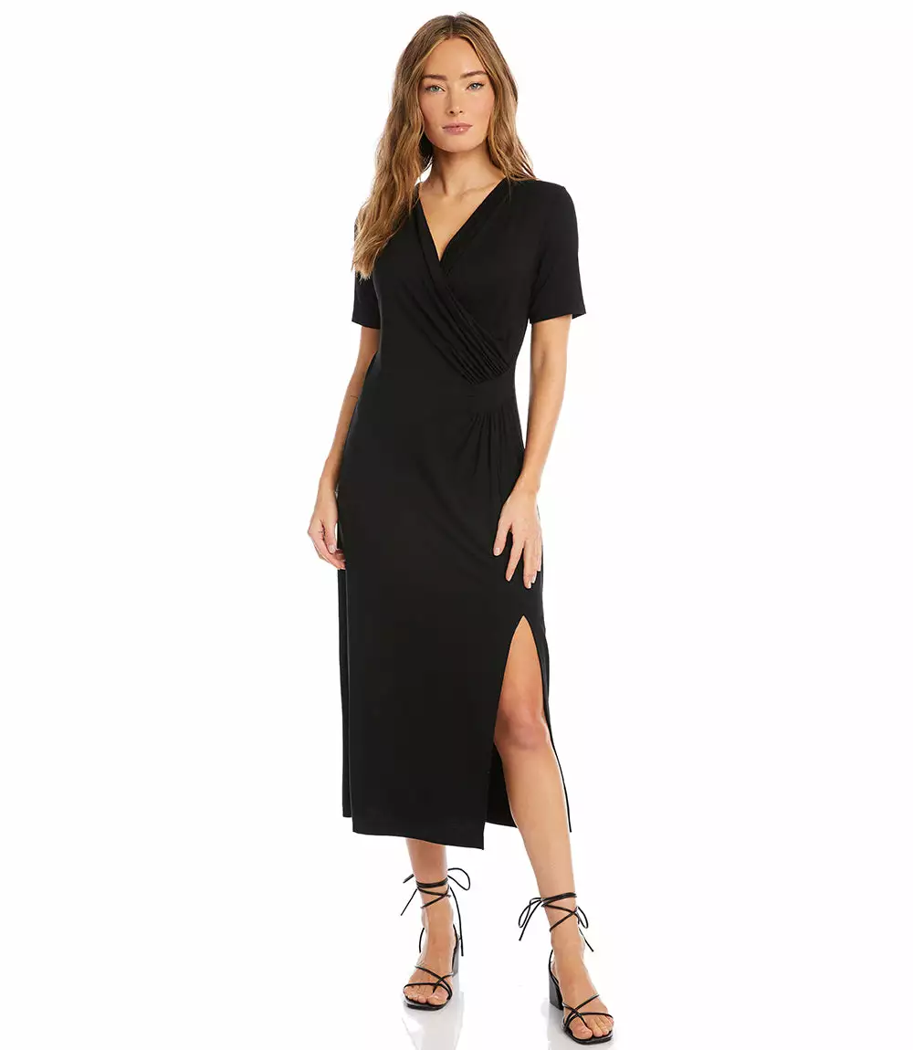 Karen Kane Petite Size Faux Wrap Midi Dress 7 Karen Kane Petite Size Faux Wrap Midi Dress - Image 5