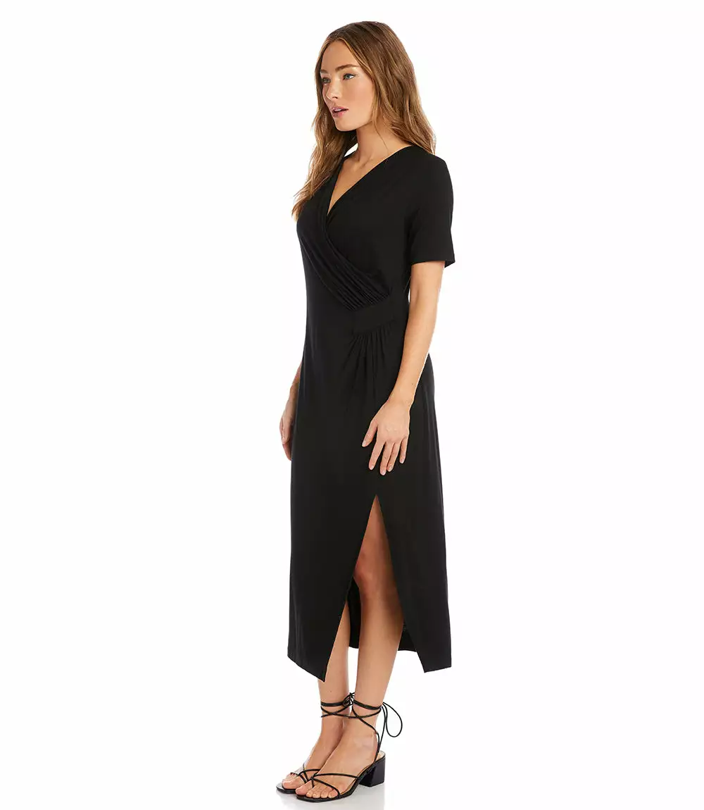Karen Kane Petite Size Faux Wrap Midi Dress 5 Karen Kane Petite Size Faux Wrap Midi Dress - Image 3