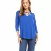 Karen Kane Petite Size Cut Out Shirttail Tee -karen kane Sales Shop karenkane 2023 spring 1L13130P BLB 002 1