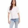 Karen Kane Petite Size Ruffle Sleeve Top -karen kane Sales Shop karenkane 2023 spring 1L13134P OWH 001 1
