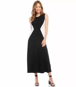 Karen Kane Sleeveless Colorblock Dress 15 Karen Kane Sleeveless Colorblock Dress -karen kane Sales Shop karenkane 2023 spring 1L14335 BWW 005