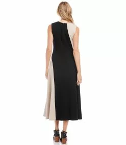 Karen Kane Sleeveless Colorblock Dress -karen kane Sales Shop karenkane 2023 spring 1L14337 BLK 004