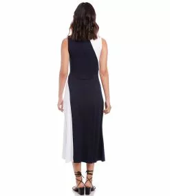 Karen Kane Sleeveless Colorblock Dress -karen kane Sales Shop karenkane 2023 spring 1L14338 NAV 004