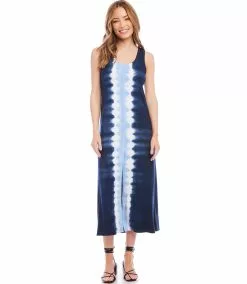 Karen Kane Front-Slit Midi Dress -karen kane Sales Shop karenkane 2023 spring 1L14339 TD 003