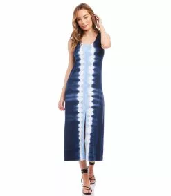 Karen Kane Front-Slit Midi Dress -karen kane Sales Shop karenkane 2023 spring 1L14339 TD 006