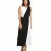 Karen Kane Petite Size Sleeveless Colorblock Dress