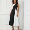 Karen Kane Sleeveless Colorblock Dress -karen kane Sales Shop karenkane 2023 spring 1L14341 BWW 001
