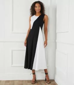 Karen Kane Sleeveless Colorblock Dress -karen kane Sales Shop karenkane 2023 spring 1L14341 BWW 008