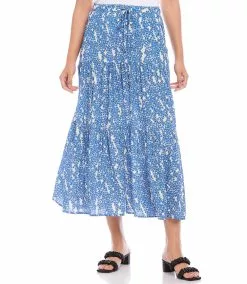 Karen Kane Tiered Midi Skirt