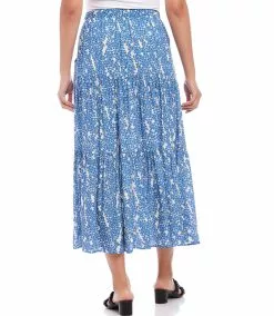 Karen Kane Tiered Midi Skirt -karen kane Sales Shop karenkane 2023 spring 1L16616 PER 003