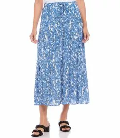 Karen Kane Tiered Midi Skirt -karen kane Sales Shop karenkane 2023 spring 1L16616 PER 005