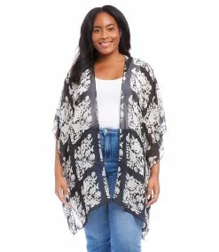 Karen Kane Plus Size Open Front Jacket