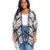Karen Kane Plus Size Open Front Jacket -karen kane Sales Shop karenkane 2023 spring 1L17613W PRT 001