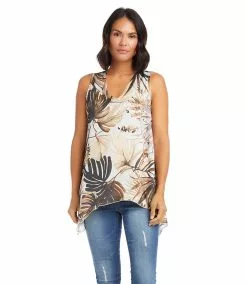 Karen Kane Petite Size Uneven Hem Tank