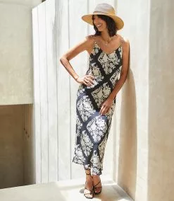 Karen Kane Bias Cut Midi Dress