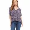 Karen Kane Short Sleeve Peasant Top -karen kane Sales Shop karenkane 2023 spring 1L18613 DAI 001