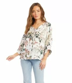 Karen Kane Blouson Sleeve Top 16 Karen Kane Blouson Sleeve Top -karen kane Sales Shop karenkane 2023 spring 1L19607 OWH 005