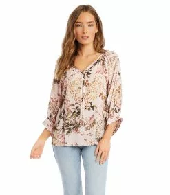 Karen Kane Blouson Sleeve Top -karen kane Sales Shop karenkane 2023 spring 1L19607 PIN 002