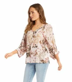 Karen Kane Blouson Sleeve Top -karen kane Sales Shop karenkane 2023 spring 1L19607 PIN 004