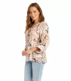 Karen Kane Blouson Sleeve Top -karen kane Sales Shop karenkane 2023 spring 1L19607 PIN 005