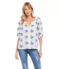 Karen Kane Embroidered Top 15 Karen Kane Embroidered Top -karen kane Sales Shop karenkane 2023 spring 1L20177 BLO 003