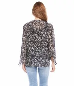 Karen Kane Angle Sleeve Crossover Top -karen kane Sales Shop karenkane 2023 spring 1L21602 PRT 003