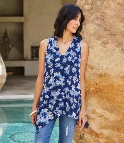 Karen Kane Uneven Hem Tank