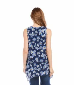 Karen Kane Uneven Hem Tank -karen kane Sales Shop karenkane 2023 spring 1L22181 PRT 004