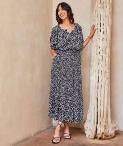 Karen Kane Tiered Midi Skirt