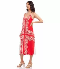 Karen Kane Side Slit Midi Dress 15 Karen Kane Side Slit Midi Dress -karen kane Sales Shop karenkane 2023 spring 1L26500 PRT 005