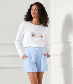 Karen Kane Shore Print Tee