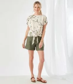 Karen Kane Boatneck Tie-Front Top -karen kane Sales Shop karenkane 2023 spring 1L33205 TD 005