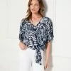 Karen Kane Tie-Front Top 1 Karen Kane Tie-Front Top -karen kane Sales Shop karenkane 2023 spring 1L33597 BAT 001