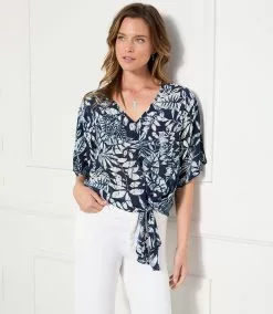 Karen Kane Tie-Front Top