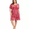Karen Kane Plus Size Tiered Short Dress