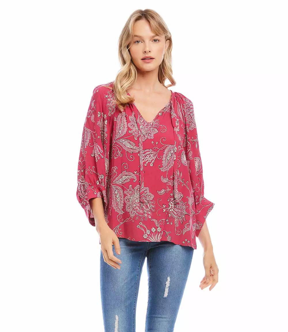 Karen Kane Blouson Sleeve Top 3 Karen Kane Blouson Sleeve Top