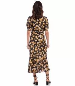 Karen Kane Bias Puff Sleeve Dress 11 Karen Kane Bias Puff Sleeve Dress -karen kane Sales Shop karenkane 2023 spring 1L40564 PRT 003