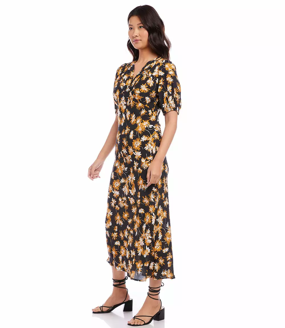 Karen Kane Bias Puff Sleeve Dress 6 Karen Kane Bias Puff Sleeve Dress - Image 4