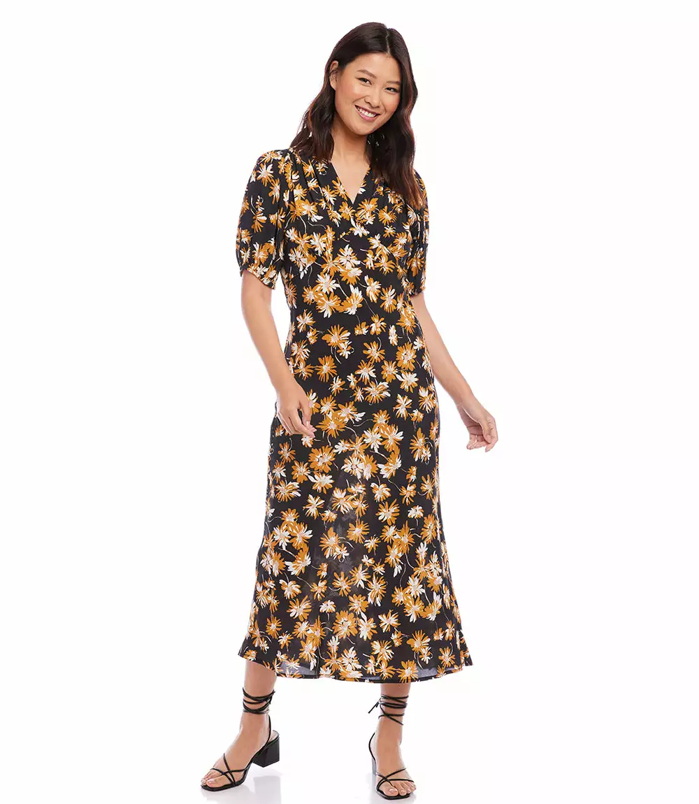 Karen Kane Bias Puff Sleeve Dress 7 Karen Kane Bias Puff Sleeve Dress - Image 5