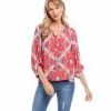 Karen Kane Petite Size Blouson Sleeve Top -karen kane Sales Shop karenkane 2023 spring 1L45241P PRT 002 1